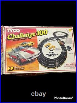 VINTAGE TYCO CHALLENGE 100 ELECTRIC RACING SLOT CAR SET, #6200 Corvettes In Box