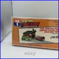 VINTAGE TYCO US1 FIRE STATION With SWITCH TRACK NEW IN SEALED BOX. HO SCALE 3456