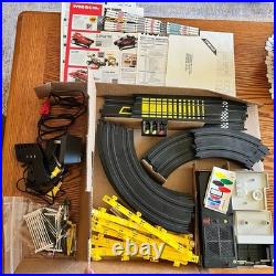 VINTAGE Tyco Super Sound Racing Slot Car set 1992 Formula 1 Track withbox COMPLETE