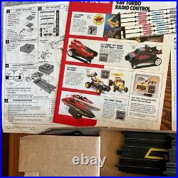 VINTAGE Tyco Super Sound Racing Slot Car set 1992 Formula 1 Track withbox COMPLETE
