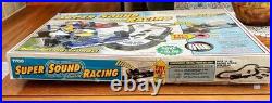 VINTAGE Tyco Super Sound Racing Slot Car set 1992 Formula 1 Track withbox COMPLETE