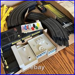 VINTAGE Tyco Super Sound Racing Slot Car set 1992 Formula 1 Track withbox COMPLETE
