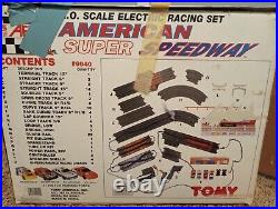 VTG! TOMY AFX American Super SPEEDWAY (TRACKS + POWER SUPPLY+ CONTROLLERS ONLY!)