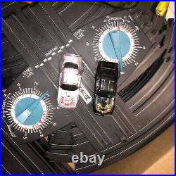 VTG Tyco Electric Racing Set Nite Glow 1000 Slot Car Track P6622Q