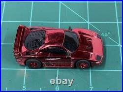 Very rare Tyco Red Chrome Ferrari F40 440 Wide Chassis Runs On AFX & Tomy Track