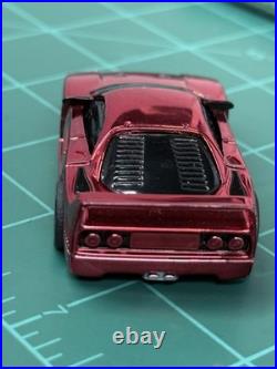 Very rare Tyco Red Chrome Ferrari F40 440 Wide Chassis Runs On AFX & Tomy Track