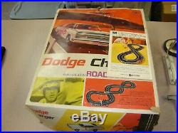 Vintage 1960'S Eldon Slot Car Dodge Charger Road Race Track