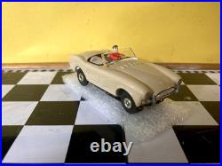 Vintage 1960s Aurora #1370 Beige AC Cobra Slot Car / T-Jet Track Tested