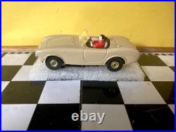 Vintage 1960s Aurora #1370 Beige AC Cobra Slot Car / T-Jet Track Tested