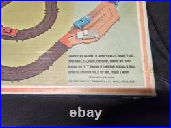 Vintage 1965 Ideal Motorific 1/32 Alcan Highway Torture Track Complete 4 Cars