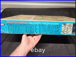 Vintage 1965 Ideal Motorific 1/32 Alcan Highway Torture Track Complete 4 Cars
