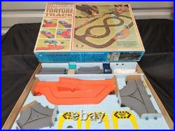 Vintage 1965 Ideal Motorific 1/32 Alcan Highway Torture Track Complete 4 Cars