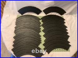 Vintage 1970's Lot of Aurora Model Motoring Slot Car Track, Controllers OVER 100