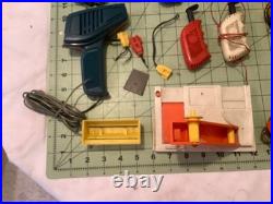 Vintage 1970's Lot of Aurora Model Motoring Slot Car Track, Controllers OVER 100