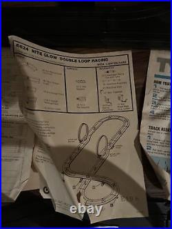 Vintage 1976 Tyco Nite Glow Double Loop Curvehugger Racing Track All Paper Work