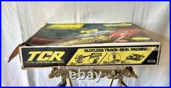 Vintage 1977 Ideal TCR Lighted Blazers Jam Car 400 Slotless Speedway Set