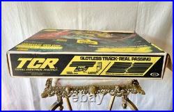Vintage 1977 Ideal TCR Lighted Blazers Jam Car 400 Slotless Speedway Set