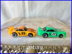 Vintage 1977 Ideal TCR Lighted Blazers Jam Car 400 Slotless Speedway Set