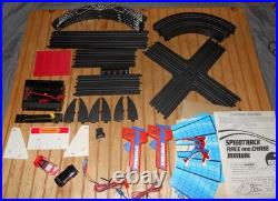 Vintage 1979 Matchbox Speedtrack HO Slot Car Set Spider-Man & Villain Black Van