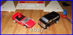 Vintage 1979 Matchbox Speedtrack HO Slot Car Set Spider-Man & Villain Black Van