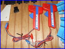 Vintage 1979 Matchbox Speedtrack HO Slot Car Set Spider-Man & Villain Black Van