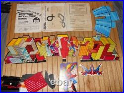 Vintage 1979 Matchbox Speedtrack HO Slot Car Set Spider-Man & Villain Black Van