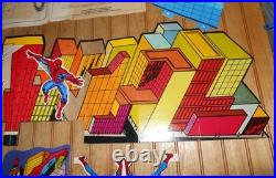 Vintage 1979 Matchbox Speedtrack HO Slot Car Set Spider-Man & Villain Black Van