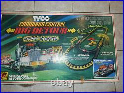 Vintage 1980 Tyco Command Control Big Detour withNight Vision Slot RacingTrack NOS