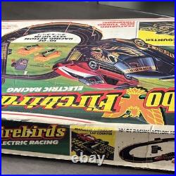 Vintage 1980's Tyco Turbo Firebirds Slot Car Racing Set With Cars! 90% Complete