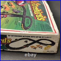 Vintage 1980's Tyco Turbo Firebirds Slot Car Racing Set With Cars! 90% Complete