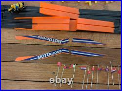Vintage 1981 Tyco Dirt Bike Racing HO Slot Race Set Complete With Dirt Bikes