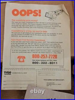 Vintage 1981 Tyco Dirt Bike Racing HO Slot Race Set Complete With Dirt Bikes