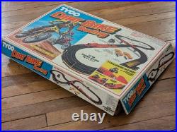 Vintage 1981 Tyco Dirt Bike Racing HO Slot Race Set Complete With Dirt Bikes