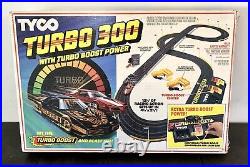 Vintage 1985 Tyco Turbo 300 Ho Slot Car Track Tested Works Both Cars EUC
