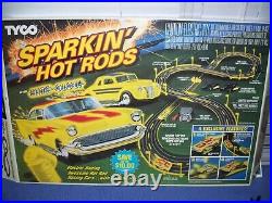 Vintage 1992 Sparkin' 57 Chevy Hot Rods 6218 Electric Racing Track by TYCO
