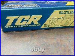Vintage 70's IDEAL TCR Slotless Total Control Racing Slot Cars Race Track- NOS