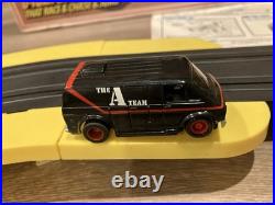 Vintage A-TEAM Slot Car Action Race Track Set Complete Withbox 1983 TYCO NICE