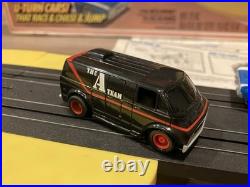 Vintage A-TEAM Slot Car Action Race Track Set Complete Withbox 1983 TYCO NICE