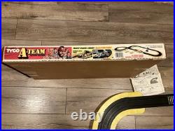 Vintage A-TEAM Slot Car Action Race Track Set Complete Withbox 1983 TYCO NICE