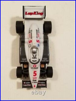 Vintage AFX Turbo HO Scale #5 Holdline Lap King F-1 Indy Race Track Slot Car