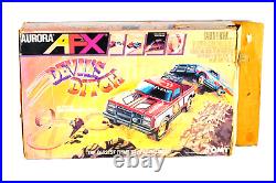 Vintage Aurora AFX DEVILS DITCH Slot Cars & Track Set TOMY No 8616 No Power Sup