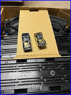 Vintage Aurora AFX Speed Steer 2 Complete Sets And Data Center With Extra Cars