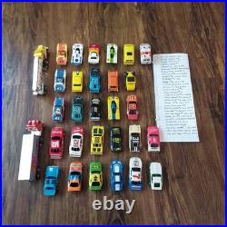 Vintage Aurora AFX slot car collection with race tracks & controls