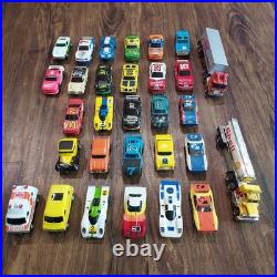 Vintage Aurora AFX slot car collection with race tracks & controls