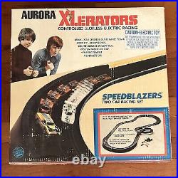 Vintage Aurora Xlerators Speedblazers Slotless Car Racing Set Track Parts