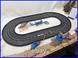 Vintage Carrera Slot Car Racing Set Germany Track Cars Controllers Lights Signs