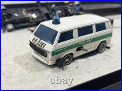 Vintage Carrera Slot Car Racing Set Germany Track Cars Controllers Lights Signs