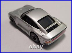 Vintage HO Scale AFX Turbo Silver Porsche 959 Race Track Slot Car Mint