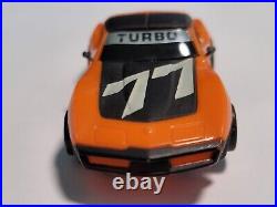 Vintage HO Scale Tyco #77 Corvette Turbo Race Track Slot Car Double Guide Pins