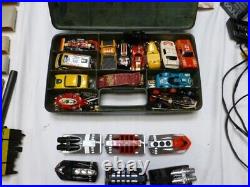 Vintage HO Slot cars, track AFX, TYCO, AURORA, 1970s & 80s, 22 cars, 200+ Track